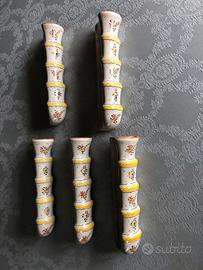 Set 5 umidificatori vintage in ceramica