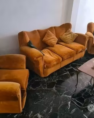 divano + due poltrone 
