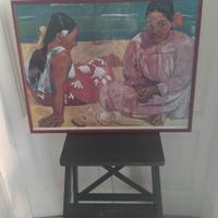 Cuadro incorniciata in legno donne Tahiti Anne 