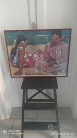 Cuadro incorniciata in legno donne Tahiti Anne 