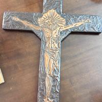 Croce meta’ 900 in rame