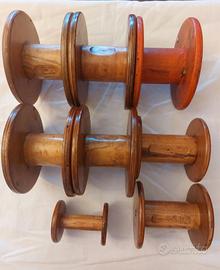  BOBINE IN LEGNO