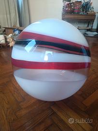 Lampadario a sfera in vetro di Murano