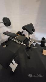Panca reclinabile/leg curl/leg extetion