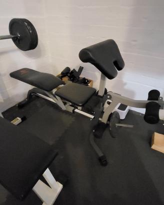 Panca reclinabile/leg curl/leg extetion
