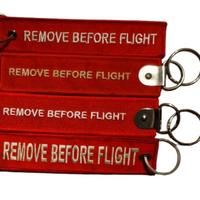 portachiavi REMOVE BEFORE FLIGHT