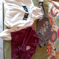 n 3 felpe per ragazza fino a 14 anni 