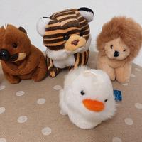 animali Trudi, leone, Tigre, Cane, Castoro, pulcin