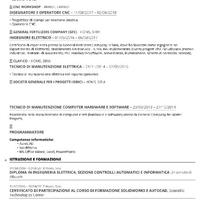 Operatore di macchine ?Elettricista?Disegnatore