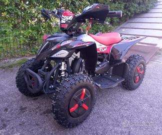 NUOVO MINI QUAD TIGER 50cc RUOTE 6 NERO/ROSSO