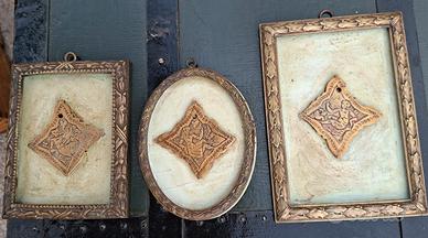 3 quadretti Bronzo anni '60