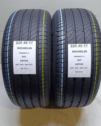 2 GOMME 225 45 17 MICHELIN RIF4776