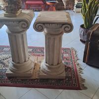colonne ioniche cemento e polvere di marmo
