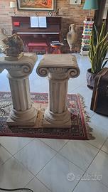 colonne ioniche cemento e polvere di marmo