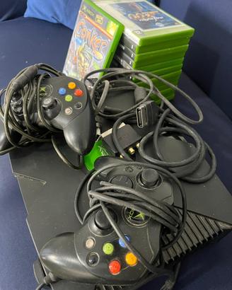 Xbox+2 controller+ lotto di giochi