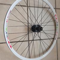 Cerchio bici posteriore bianco 26"