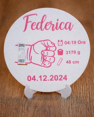 targhetta nascita 