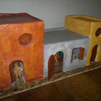 Presepe: casetta tripla per diorami