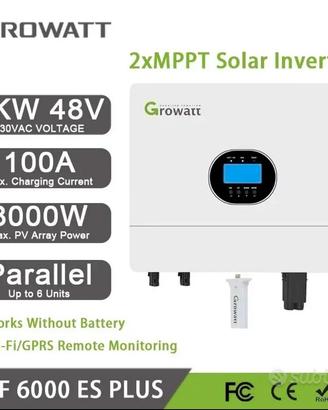 INVERTER OFF-GRID 6KW GROWATT SPF 6000 ES PLUS 