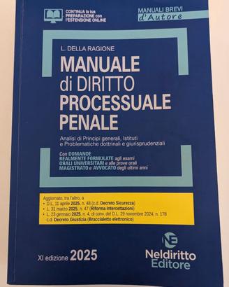 Manuale di Diritto Processuale Penale - 2025