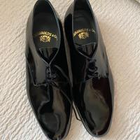 Scarpe da uomo vernice nera 7,5