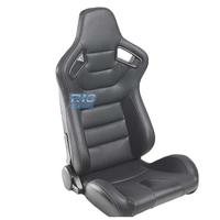 SEDILE SPORTIVO SEMI BAQUET STILE RS PELLE NERA