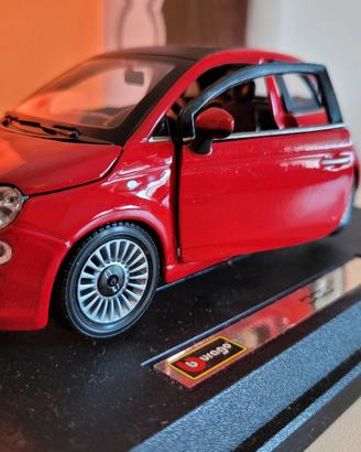 Modellino Fiat 500 Rossa Scala 1/24 2007