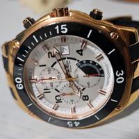 Cronografo al quarzo Pryngeps Milano 1956 oro rosa