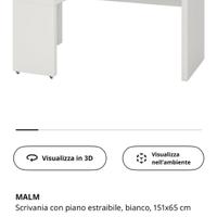 Scrivania MALM IKEA