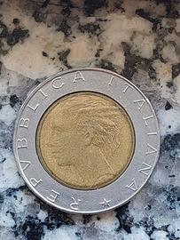 Moneta da “500 Lire con Errori”1990