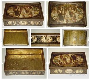 scatola latta biscotti dolci antica ALSA de NANCY