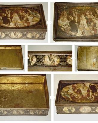 scatola latta biscotti dolci antica ALSA de NANCY