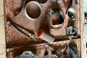 pezzi sfusi ed originali della Fiat 500 d’epoca