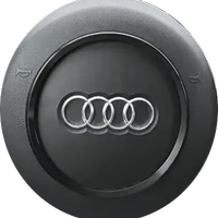 Anello adesivo in alluminio nero per volante Audi