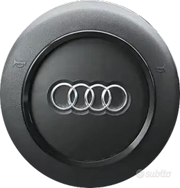 Anello adesivo in alluminio nero per volante Audi