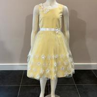 abito giallo in seta