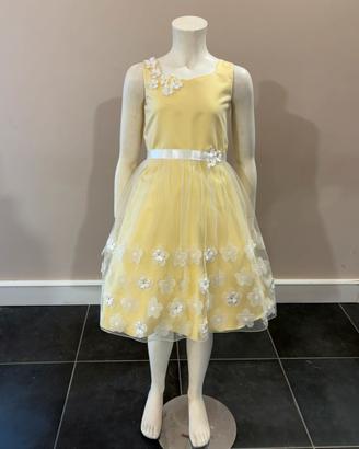 abito giallo in seta