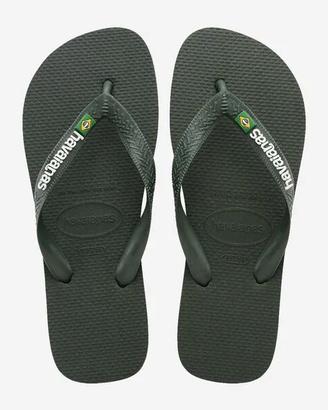 Havaianas Brasil Logo colore: green olive