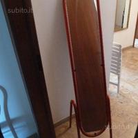 Specchio da terra ROSSO vintage RETRO