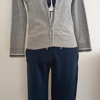 set  felpa pantaloni t-shirt taglia 7-8 anni