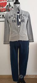 set  felpa pantaloni t-shirt taglia 7-8 anni