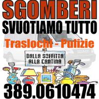 Sgomberi, Svuota tutto, Traslochi e Pulizie