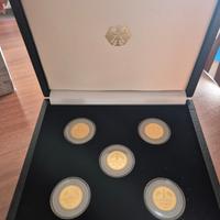 Gold Mark 5 monete A Set 2001 oro 999