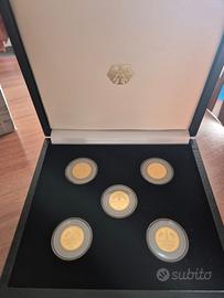 Gold Mark 5 monete A Set 2001 oro 999