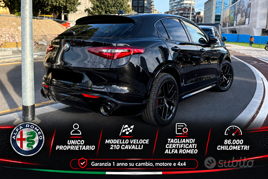 Stelvio veloce 210cv 4x4 KM ORIGINALI UNICOPROPIET