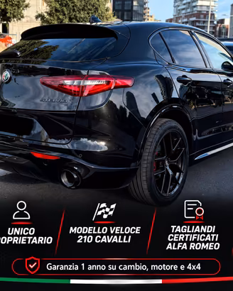 Stelvio veloce 210cv 4x4 KM ORIGINALI UNICOPROPIET