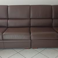 Divano Falc in pelle 4 posti – sfoderabile