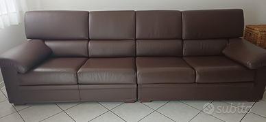 Divano Falc in pelle 4 posti – sfoderabile