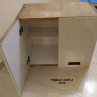 Pensili cucina sospesi a parete - varie dimensioni