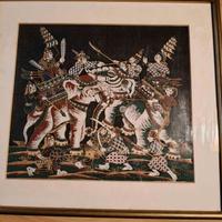 Dipinto originale Thailandia su stoffa